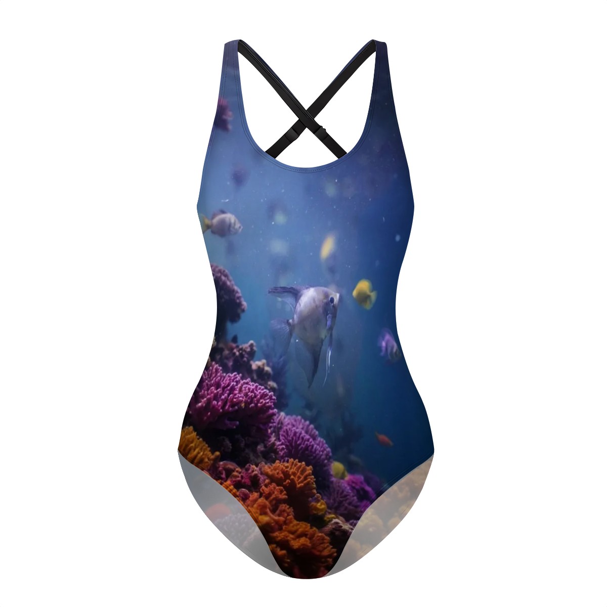 Cross-Back One Piece Swimsuit - Image 4